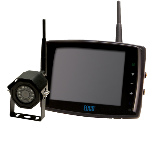 Camera Kit: Gemineye, digital wireless, 5.6" LCD, color, 4 pin, expandable up to 3 cameras, 12-24VDC (includes EC5605-WM & EC2014-WC) - Absolute Autoguard