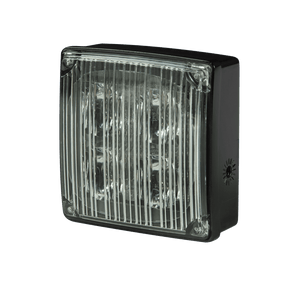 Directional LED: VigiLED II, square, surface/bracket mount, 12-24VDC, 24 flash patterns