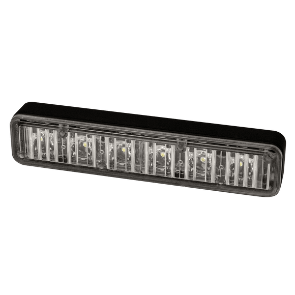 Directional LED: Surface/swivel bracket/clamp/self-adhesive mount, 13 flash patterns, 12-24VDC