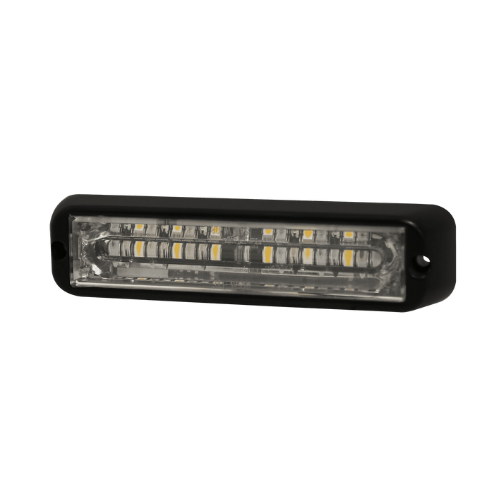 Directional LED: Dual-color, surface mount, 12-24VDC, 12 flash patterns, amber/blue - ED3766AB - Ecco