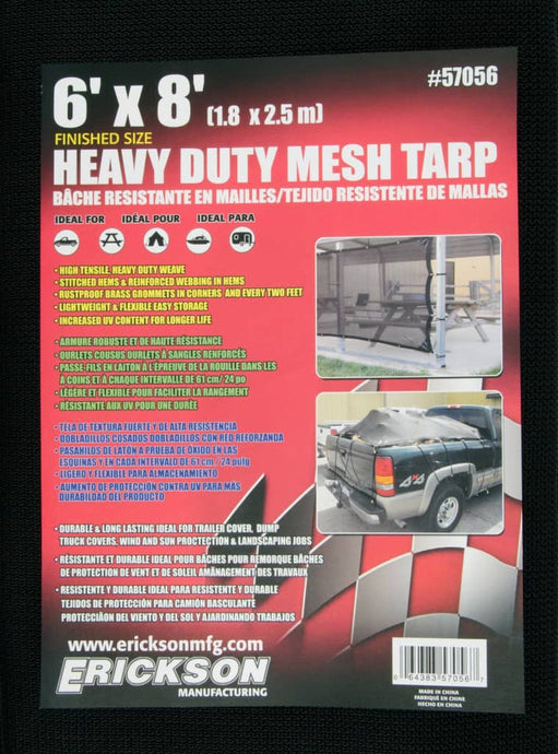 6'X8' WEATHER MESH TARP - ERI-57056 - Absolute Autoguard