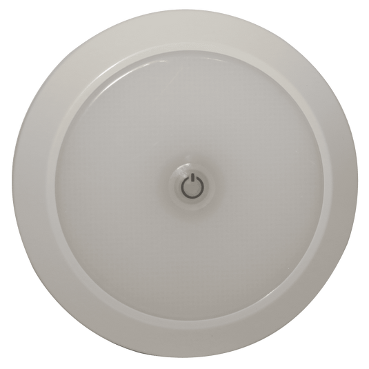 LED Interior Light: Circular, switched, 12-24V, white - Absolute Autoguard