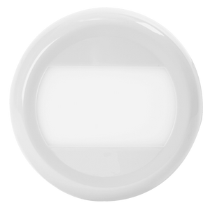 LED Interior Light: 4" Circular, hardwired, 24 LED, 12-24V, grey