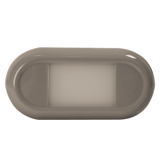 LED Interior Light: 5.4" Rectangular, 12 LED, 12-24V, grey - EW0360 - Ecco