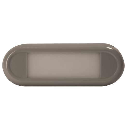 LED Interior Light: 7.3" Rectangular, 18 LED, 12-24V, grey - EW0370 - Ecco