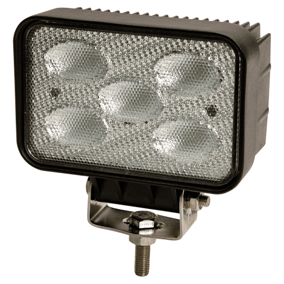 Worklamp: LED (5), flood beam, rectangle, 12-24VDC
