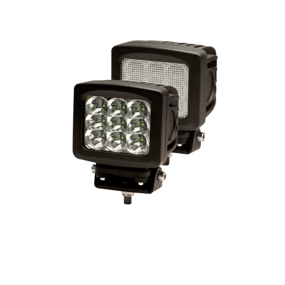 Worklamp: LED (9), square, 12-24VDC