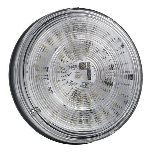 STT Lamp, Red, 4" Hi Count® LED/ Female Pin, W/Clr Lens - g4022 - Grote