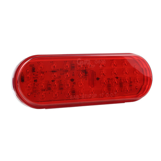 S/T/T, Red, Hi Count® LED, Oval - g6002 - Grote