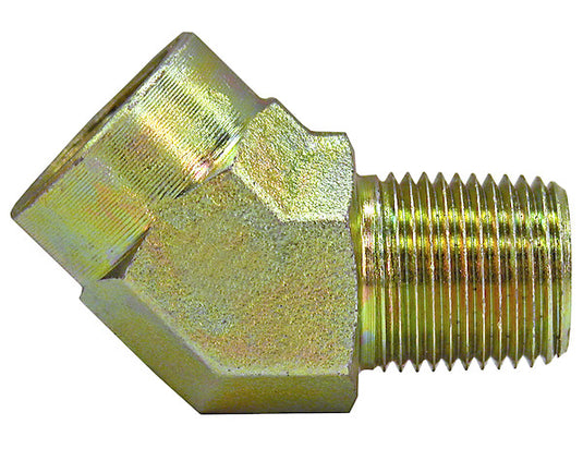 45¬¨√Ü Street Elbow 1/4 Inch Male Pipe Thread To 1/4 Inch Female Pipe Thread - H3359X4 - Buyers Products