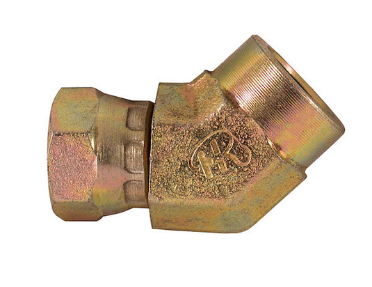 1/2-14 Inch NPSM Female Pipe Swivel To 1/2-14 Inch Female Pipe 45¬¨√Ü Elbow - H9385X8X8 - Buyers Products