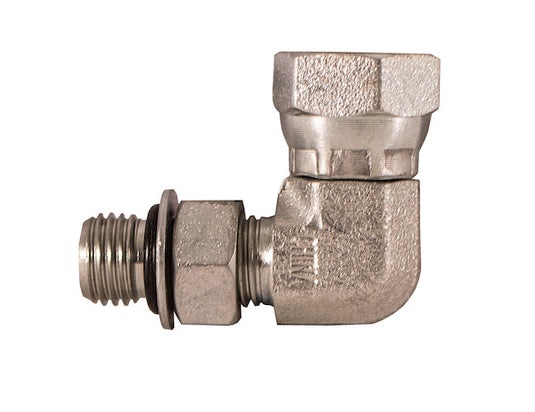 1.06-12 Inch Male Straight Thread 3/4-14 Inch NPSM Female Pipe Swivel 90¬¨√Ü Elbow - H9515X12X12 - Buyers Products