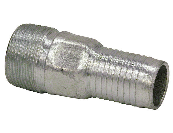 Zinc Plated Combination Nipple 1-1/4 Inch NPT x 1-1/4 Inch Hose Barb - HCN125 - Buyers Products