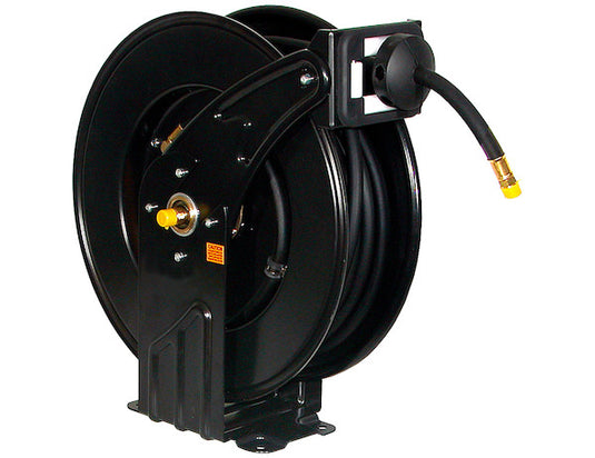 1/2 Inch Diameter x 50 Foot Long Black Hose with Black Steel Reel - HR1250 - Buyers Products