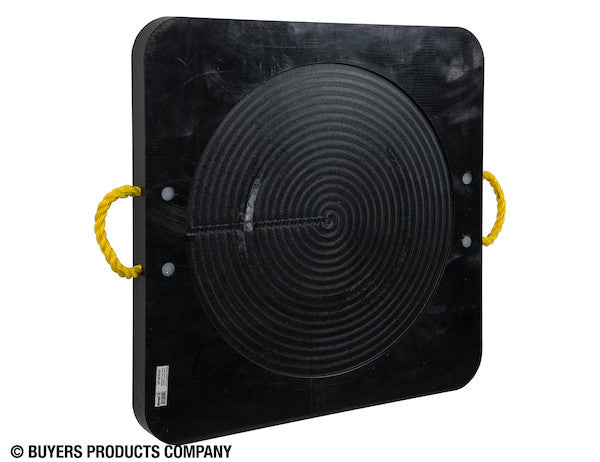 Ultra High Density Poly Outrigger Pad with Recessed Radius - 30 x 30 x 2 Inch - OP303024 - Buyers Products