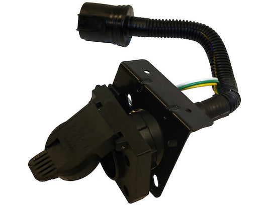7-Way Dual-Plug OEM Trailer Connector with 8 Inch Prewired Cable - TC1774P - Buyers Products