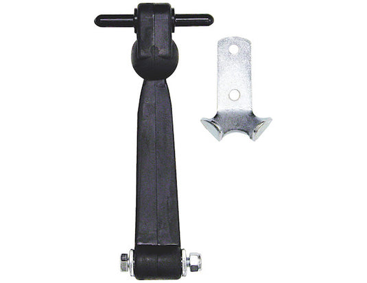 7-7/8 Inch Heavy-Duty Rubber Hood Catch - Includes Brackets and Pin-With Bumper - WJ208 - Buyers Products